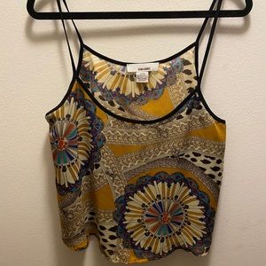 Sheer Patterned Crop Top